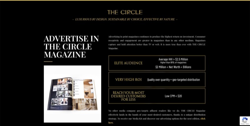 Website of THE CIRCLE Magazine Los Angeles