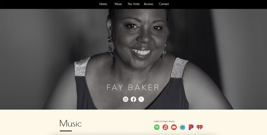 Website of Fay Baker